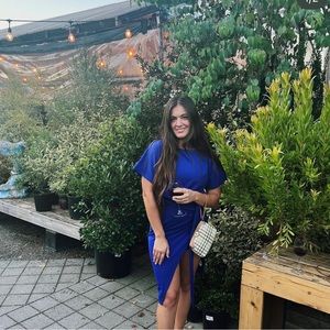 Deep Blue Wedding guest or party dress